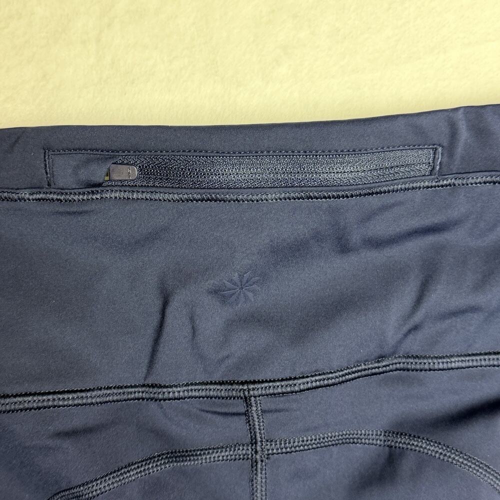 Athleta Navy Blue Accelerate 7/8 Tight Leggings XS Zero Edge Hem Activewear - Picture 9 of 9